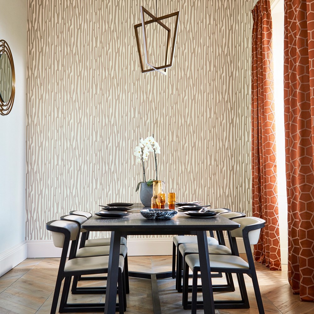 Zendo Wallpaper 112169 by Harlequin in Rose Gold